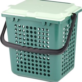 bioMat AirBox Compost Bin for Countertops – Perfect Fit for 2.6 to 3 Gallon Compostable Trash Bags