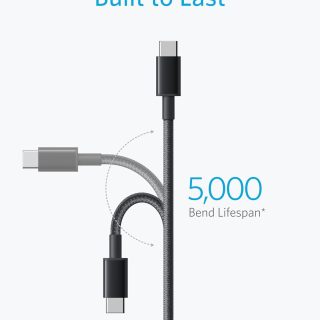 Anker USB C to USB C Cable, Type-C 60W Fast Charging Cable (6FT, 2Pack) for iPhone 16 Series, iPad mini 6 and More (Black)